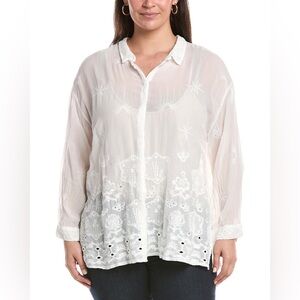 Johnny Was Plus Slim Audrey Button-Down Shirt